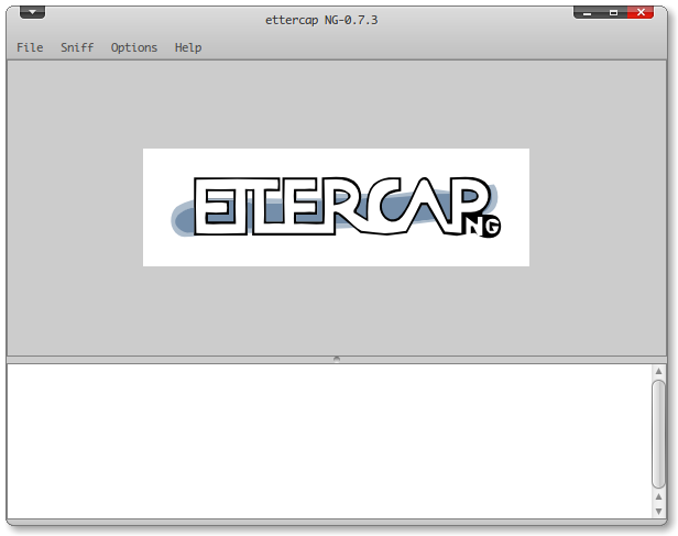 Главное окно Ettercap